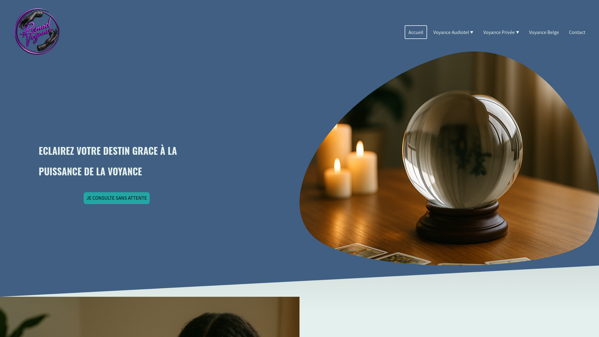 Capture d'écran de Romael Voyance – Voyance fiable et efficace