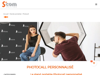 LE STAND PHOTOCALL:
C’est un outil marketing portable et mobile simple d’utilisation avec un impact publicitaire irréprochable. Idéal po