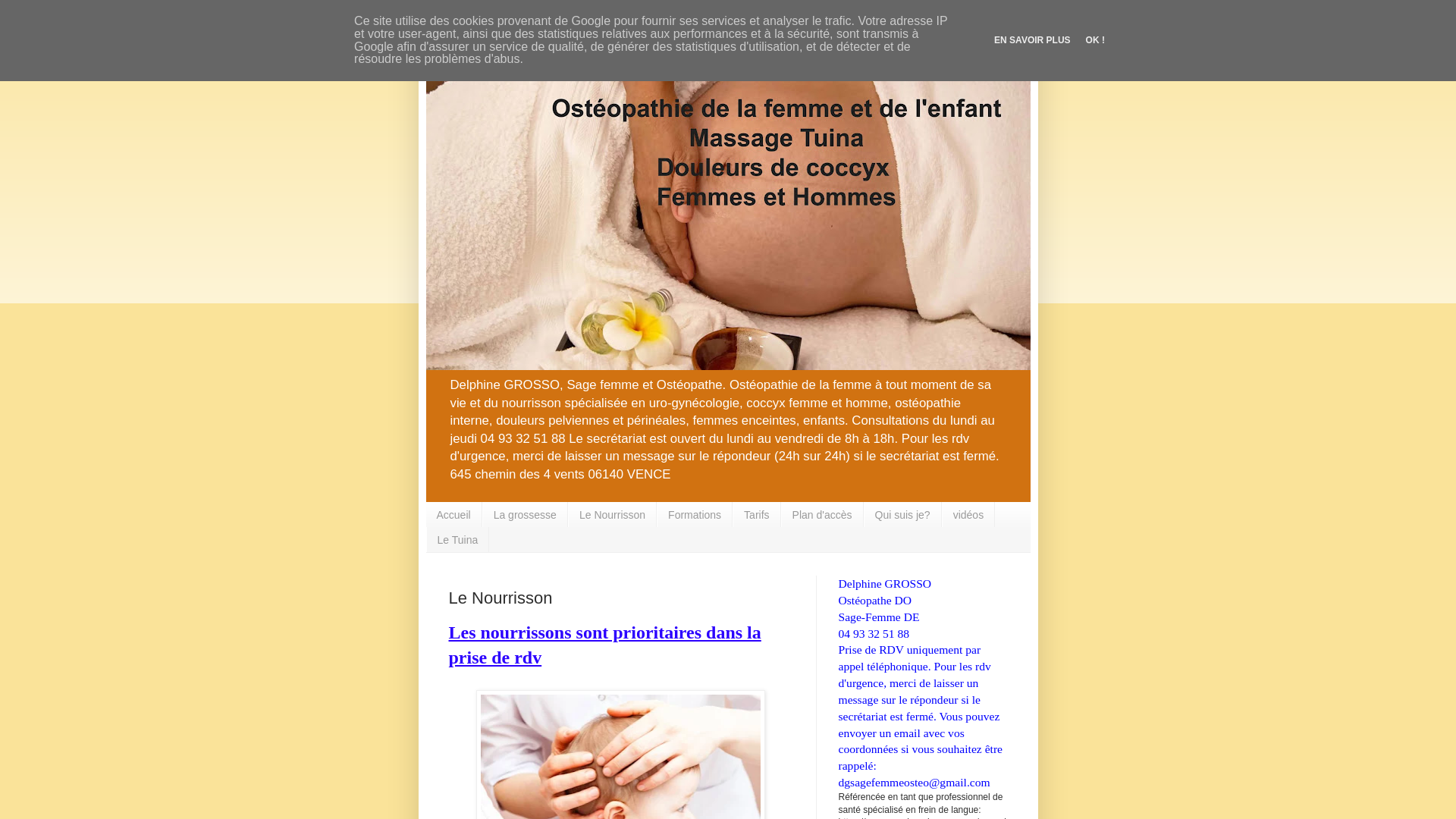 Capture d'écran de Ostéopathie du nourrisson et de l'enfant