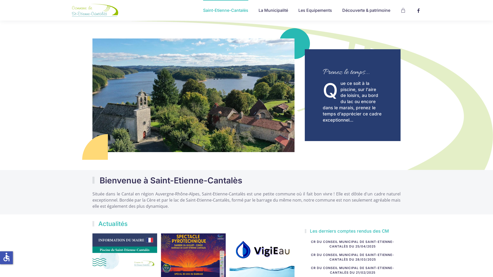 Capture d'écran de Commune de Saint-Etienne-Cantales dans le Cantal. Chataigneraie Cantalienne