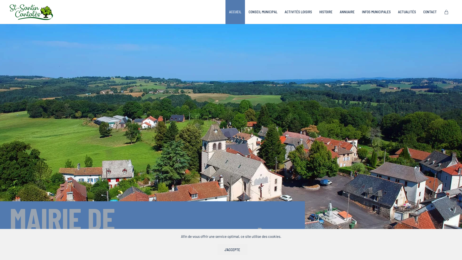 Capture d'écran de Mairie de Saint-Santin-Cantalès