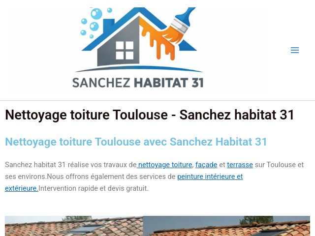 Capture d'écran de Nettoyage toiture