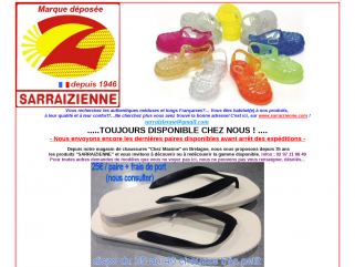 SARRAIZIENNE - articles de qualité depuis 1946, tongs, méduses...