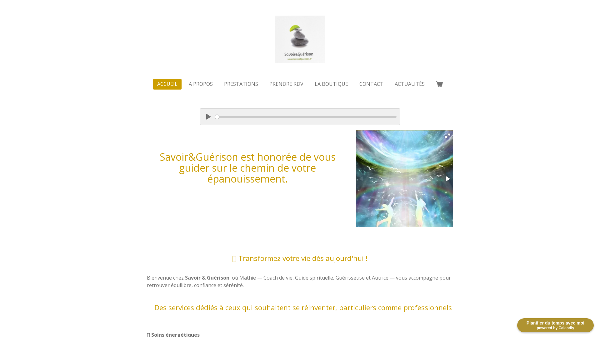 Capture d'écran de Savoir et guerison