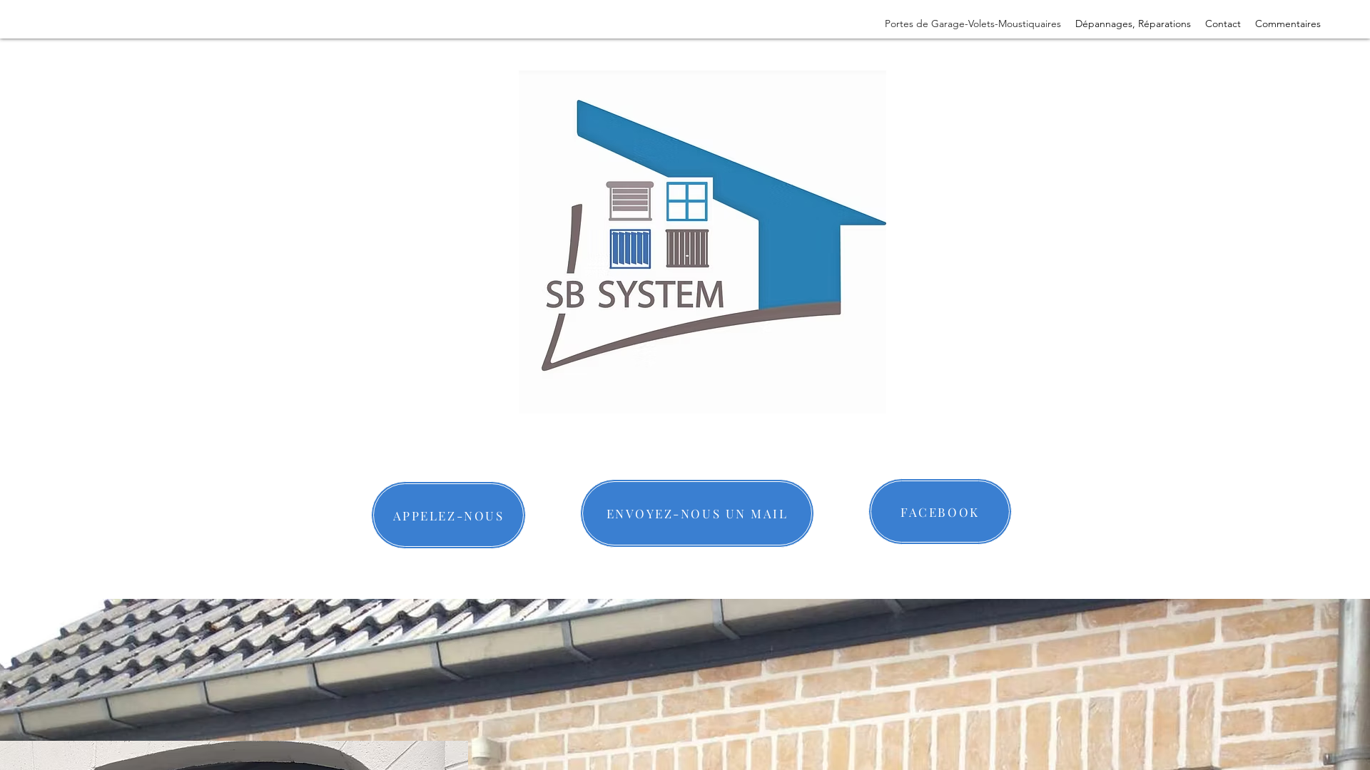 Capture d'écran de SB-SYSTEM
Porte de garage, volet, protection solaire, châssis, pvc, bois, alu, porte de garage sectionnelle