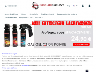 Vente en ligne de matériels destinés à la protection.Nous proposons des armes de défense et équipements de sécurité