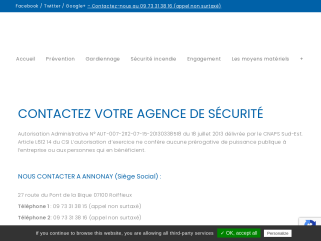 VOTRE AGENCE DE SÉCURITÉ