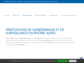 SecuryGard assure le gardiennage et la surveillance de votre entreprise dans la Drôme et l'Ardèche. 