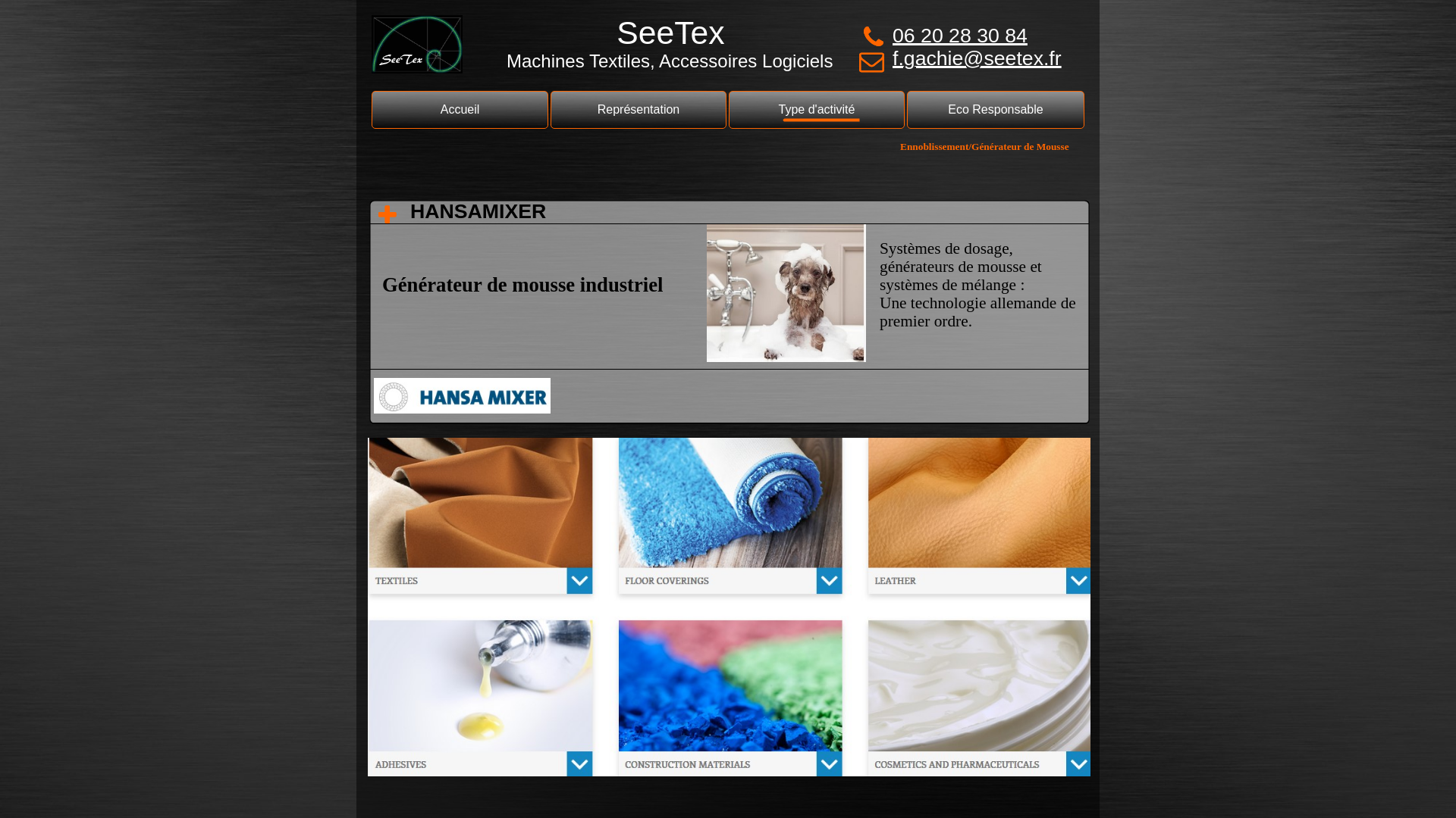 Capture d'écran de Générateur de mousse, enduction Mousse Hansa Mixer