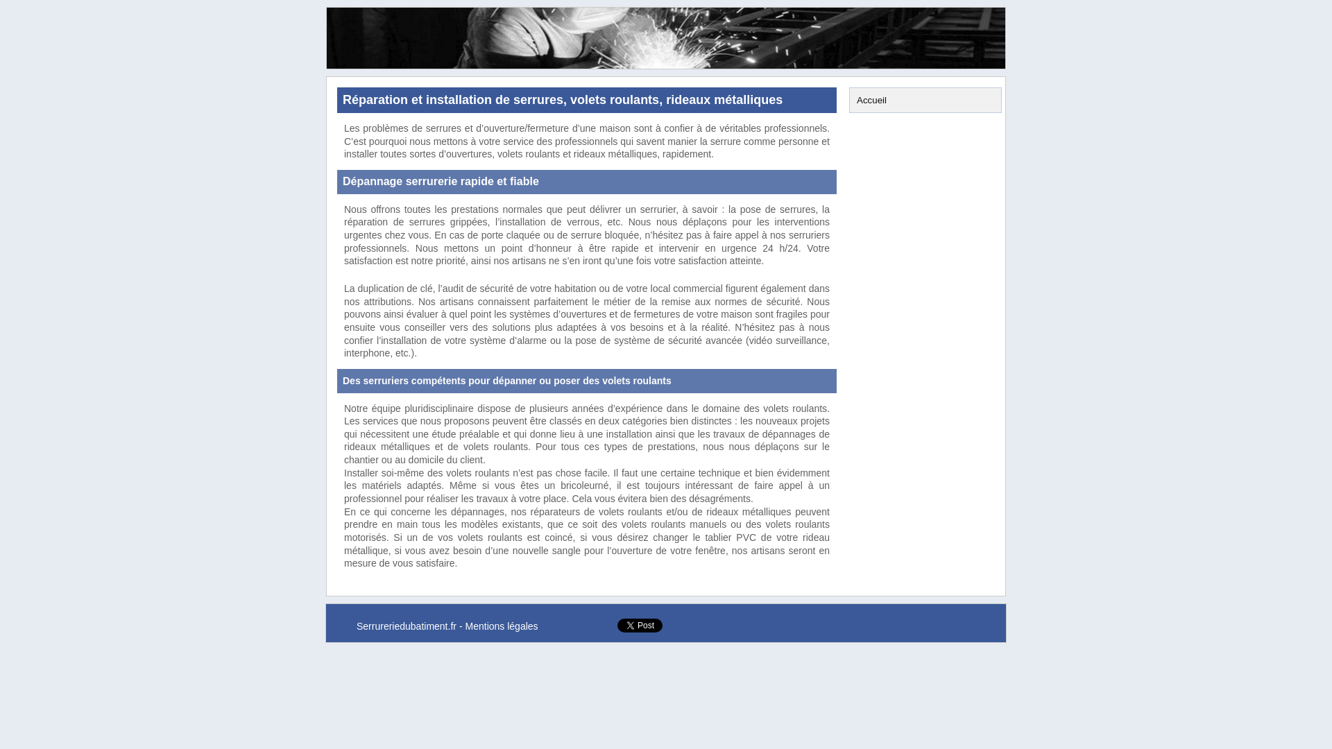 Capture d'écran de Volet roulant