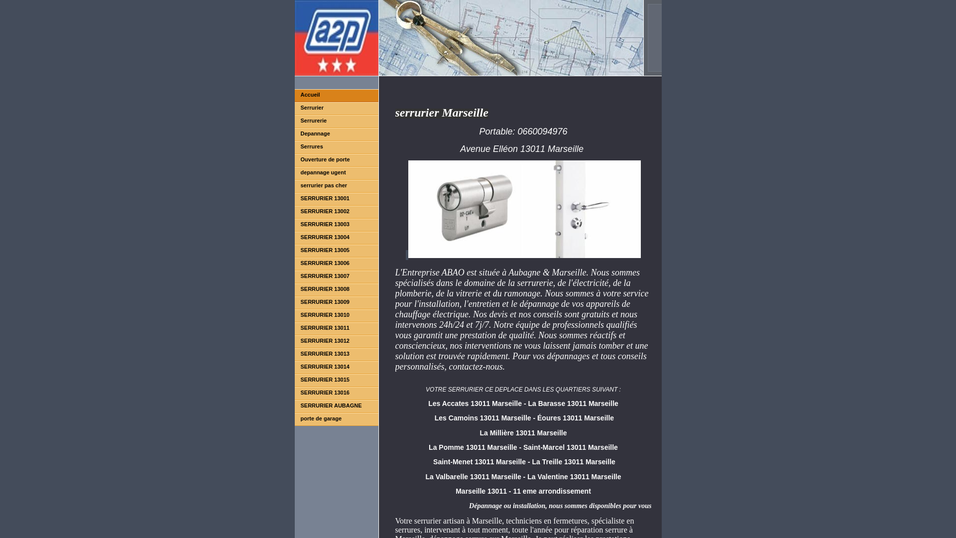 Capture d'écran de Serrurier Marseille
