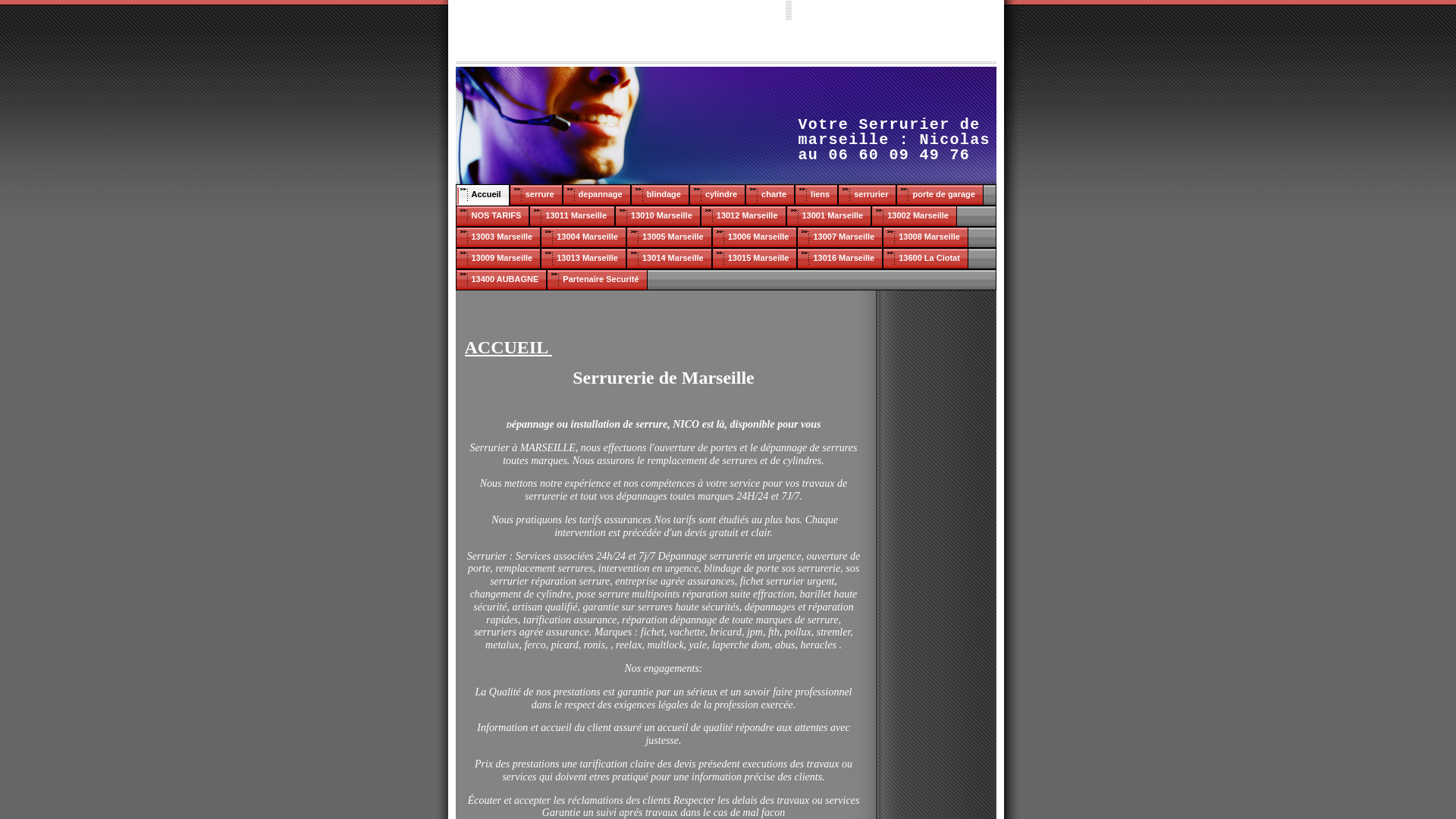 Capture d'écran de Serrurier marseille