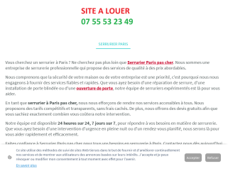 Serrurier Paris - Tarifs Pas Cher