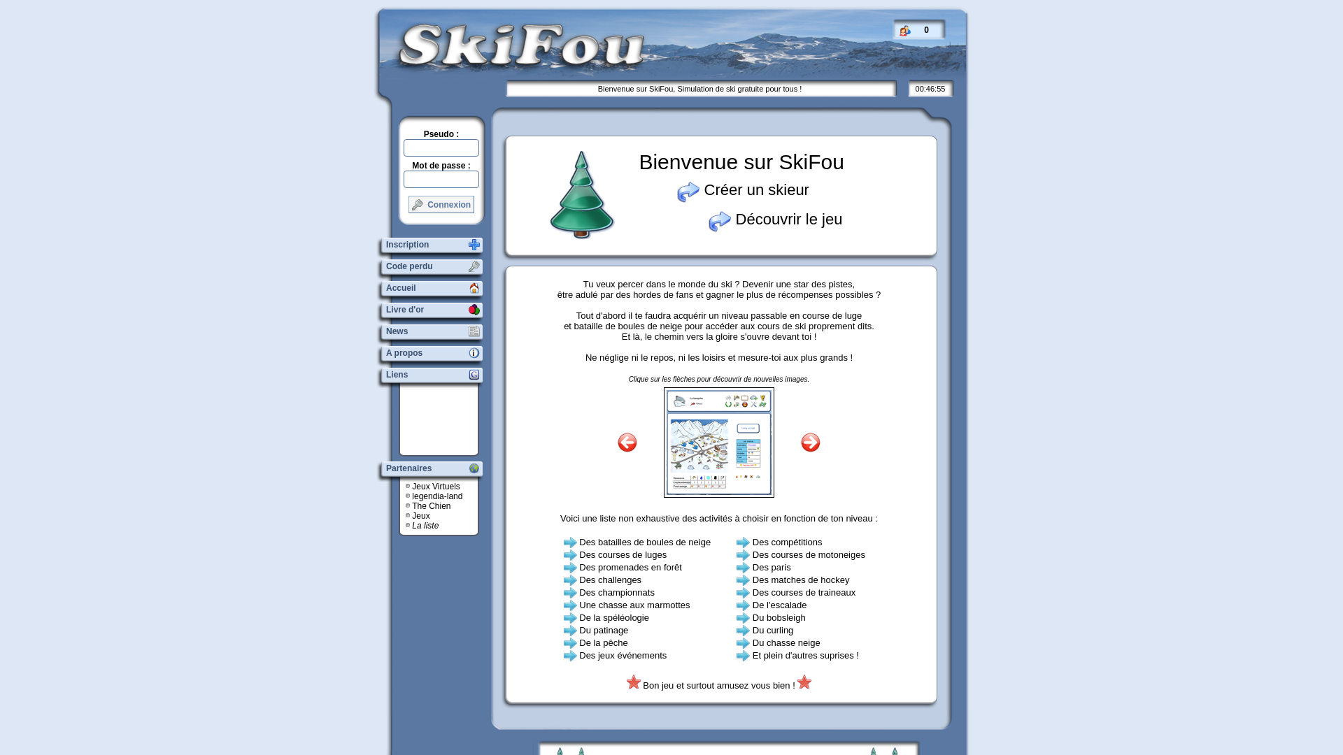 Capture d'écran de SkiFou