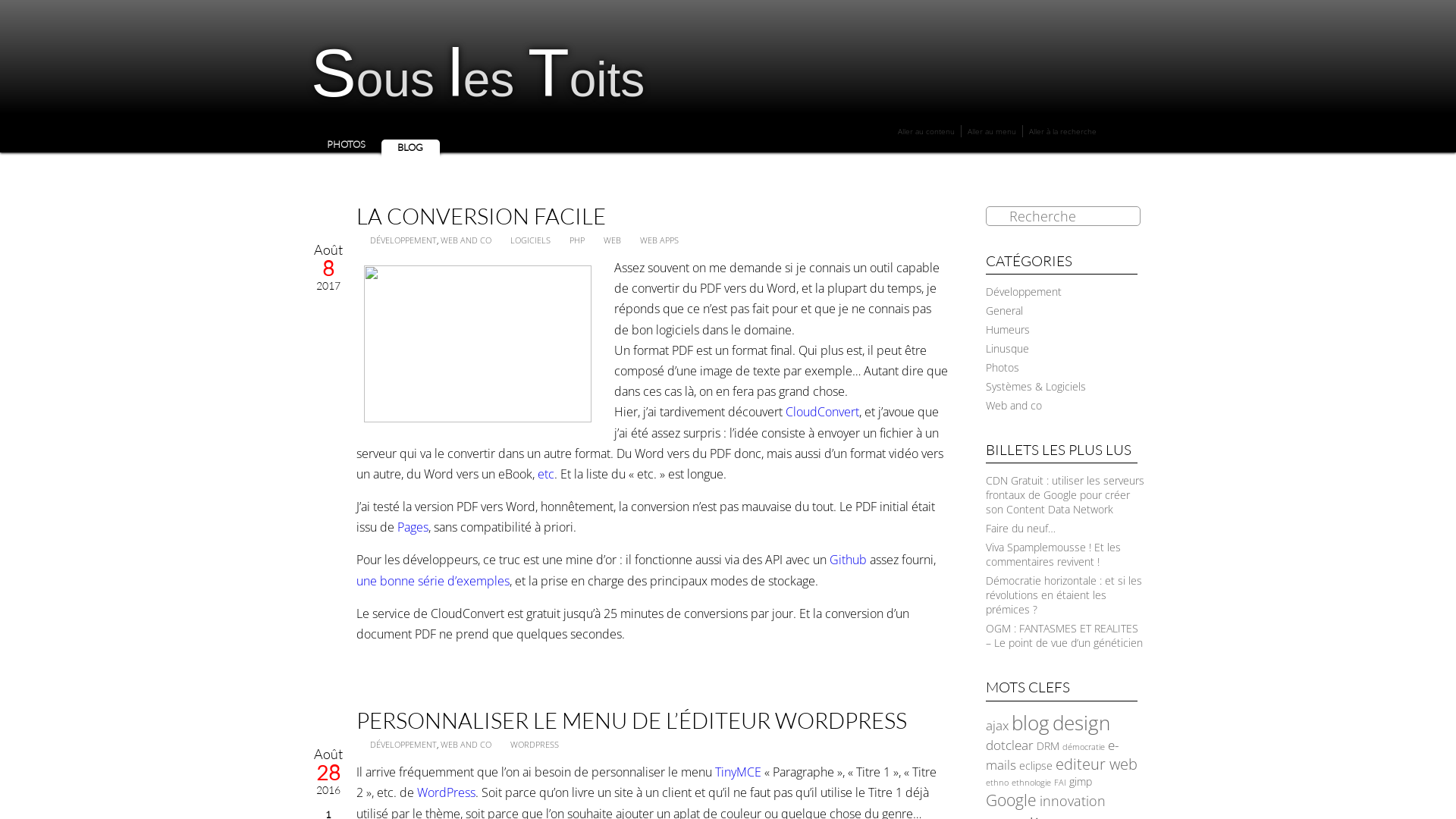 Capture d'écran de Sous les toits