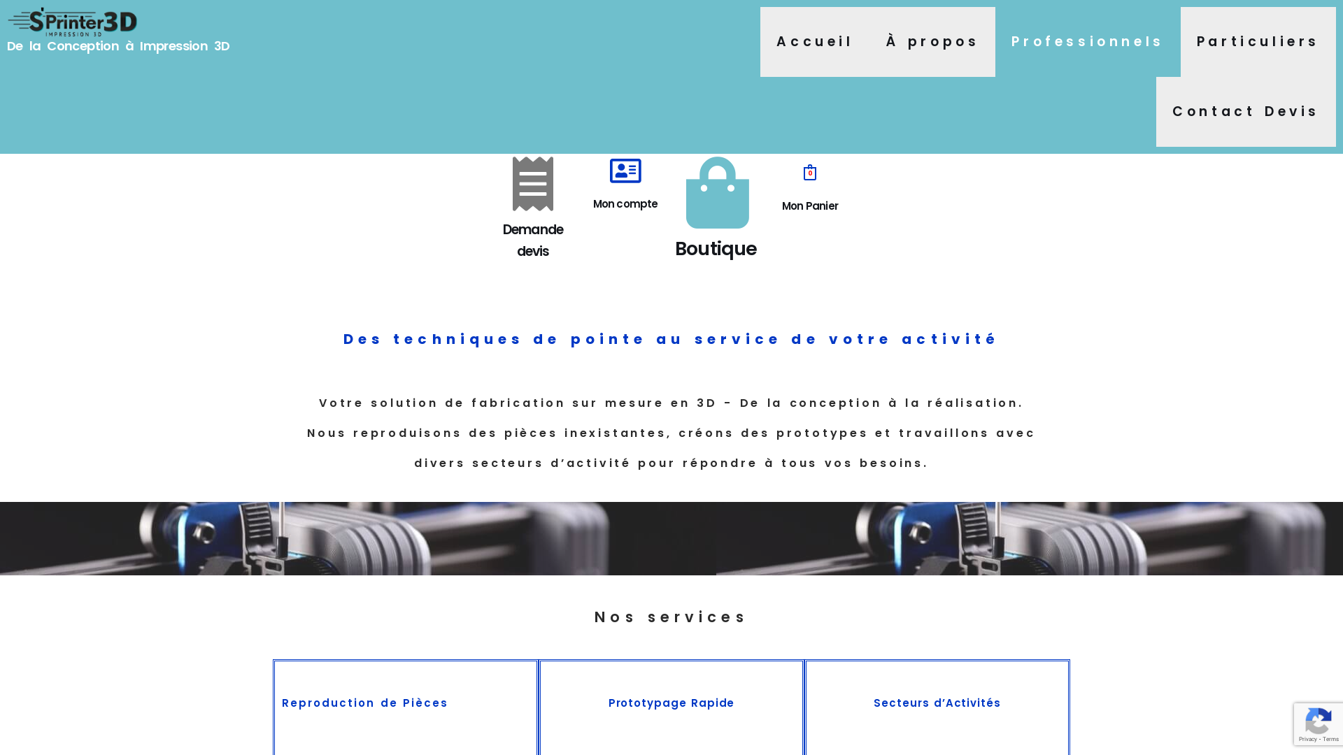 Capture d'écran de Professionnels