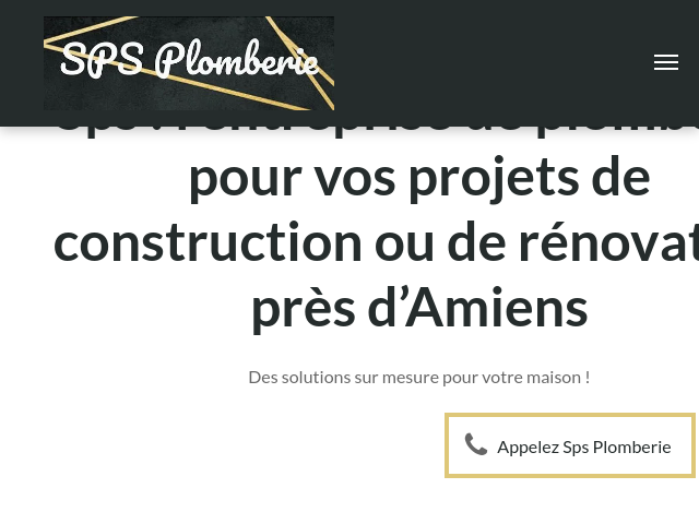 Capture d'écran de Plomberie Amiens et alentours