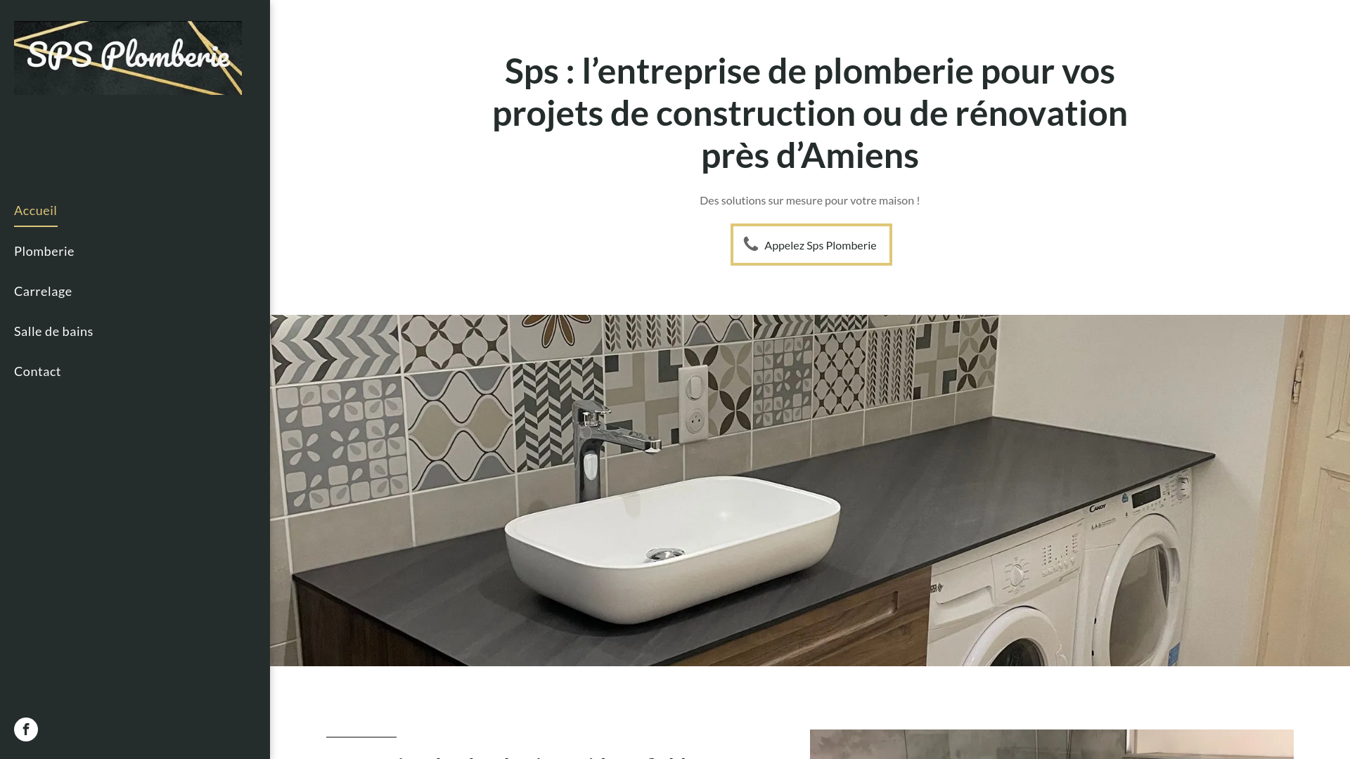 Capture d'écran de Plomberie Amiens et alentours