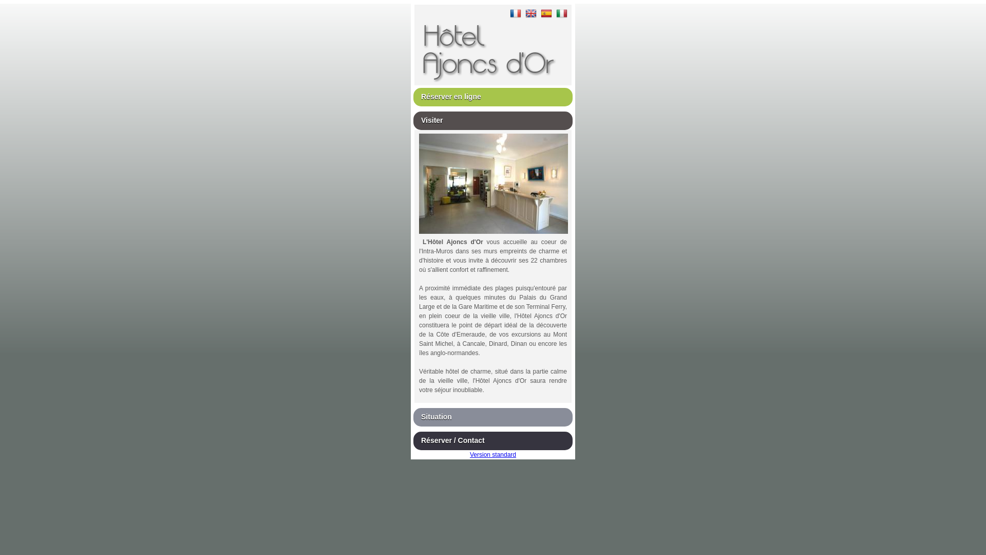 Capture d'écran de Hotel Les Ajoncs d'Or Saint Malo