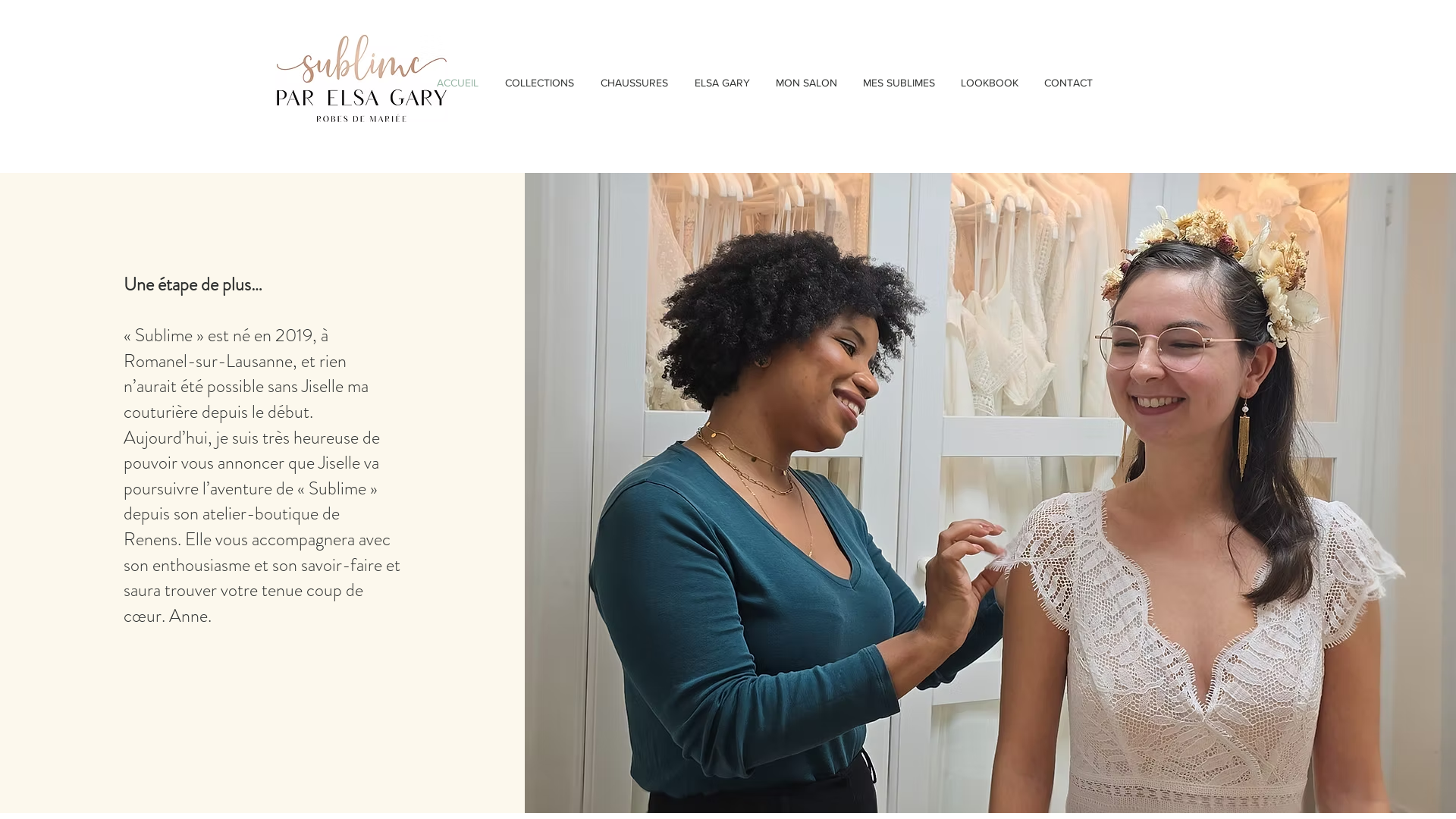 Capture d'écran de Robes de mariée personnalisables à Renens