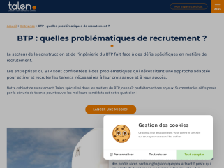 BTP : quelles problématiques de recrutement ?