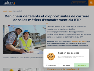 Dénicheur de talents et d’opportunités de carrière dans les métiers d'encadrement du BTP