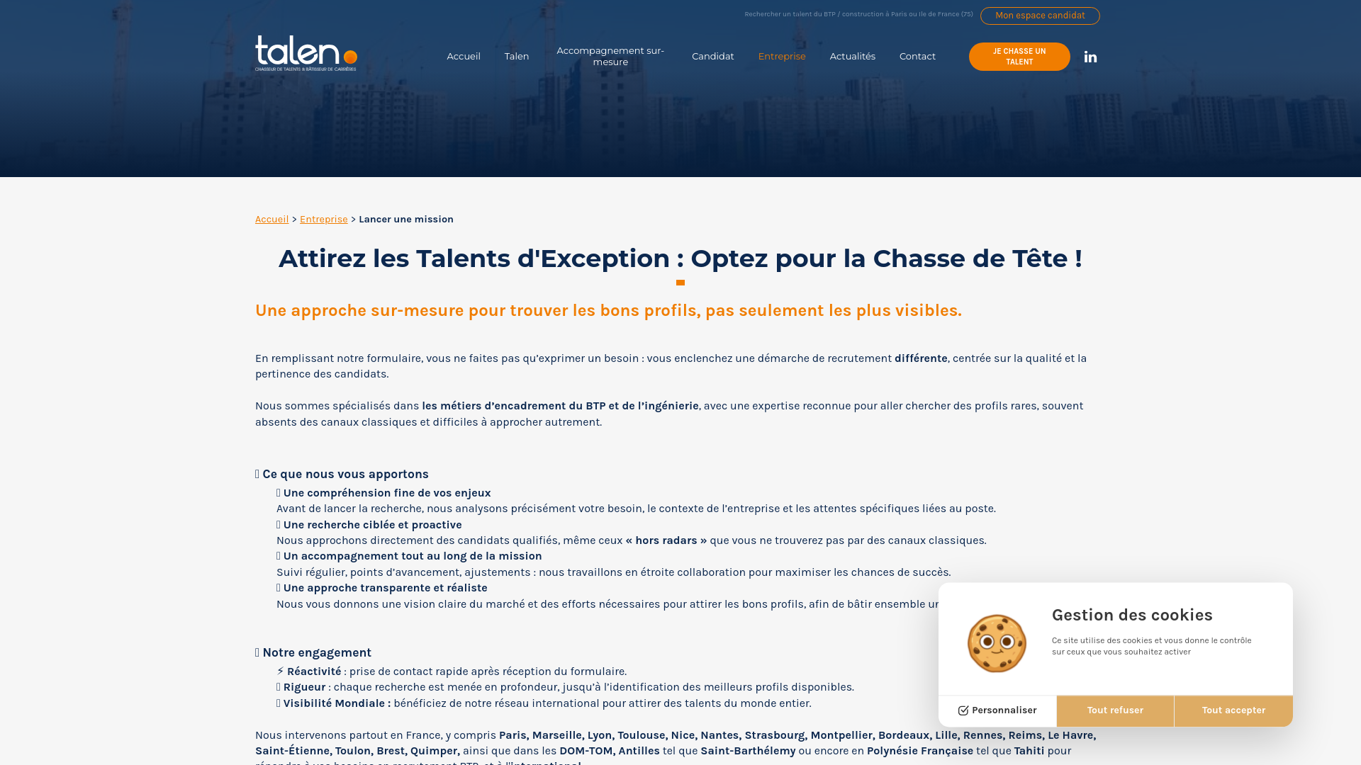 Capture d'écran de Attirez les Talents d'Exception : Optez pour la Chasse de Tête !