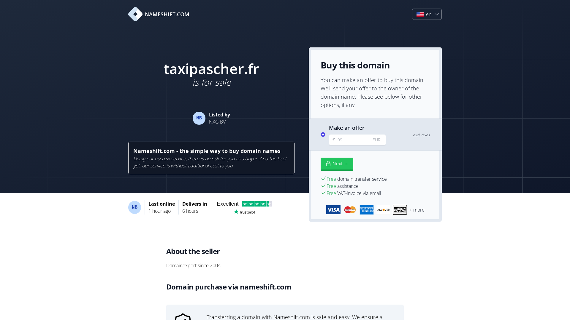 Capture d'écran de Taxi pas cher [ Formulaire de réservation en ligne ]