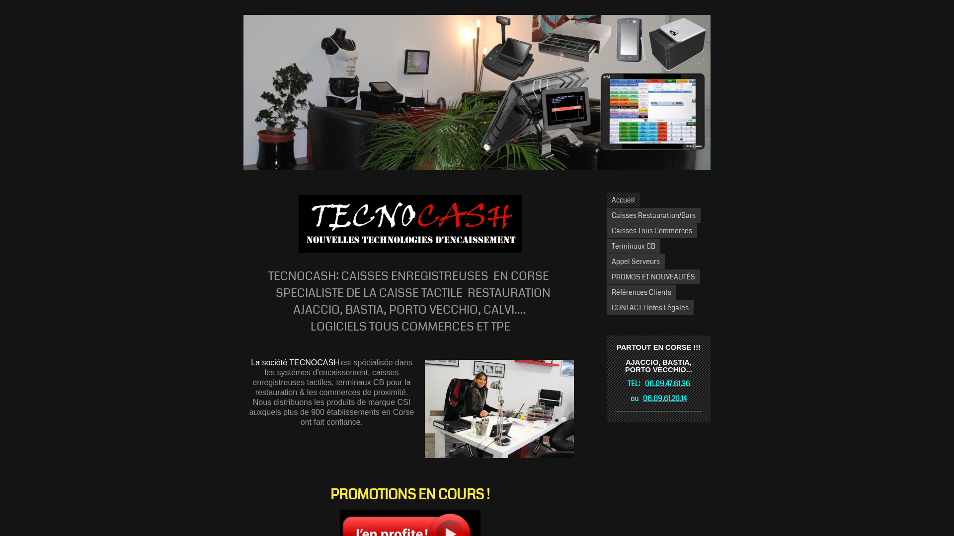 Capture d'écran de Tecnocash Caisses tactiles corse