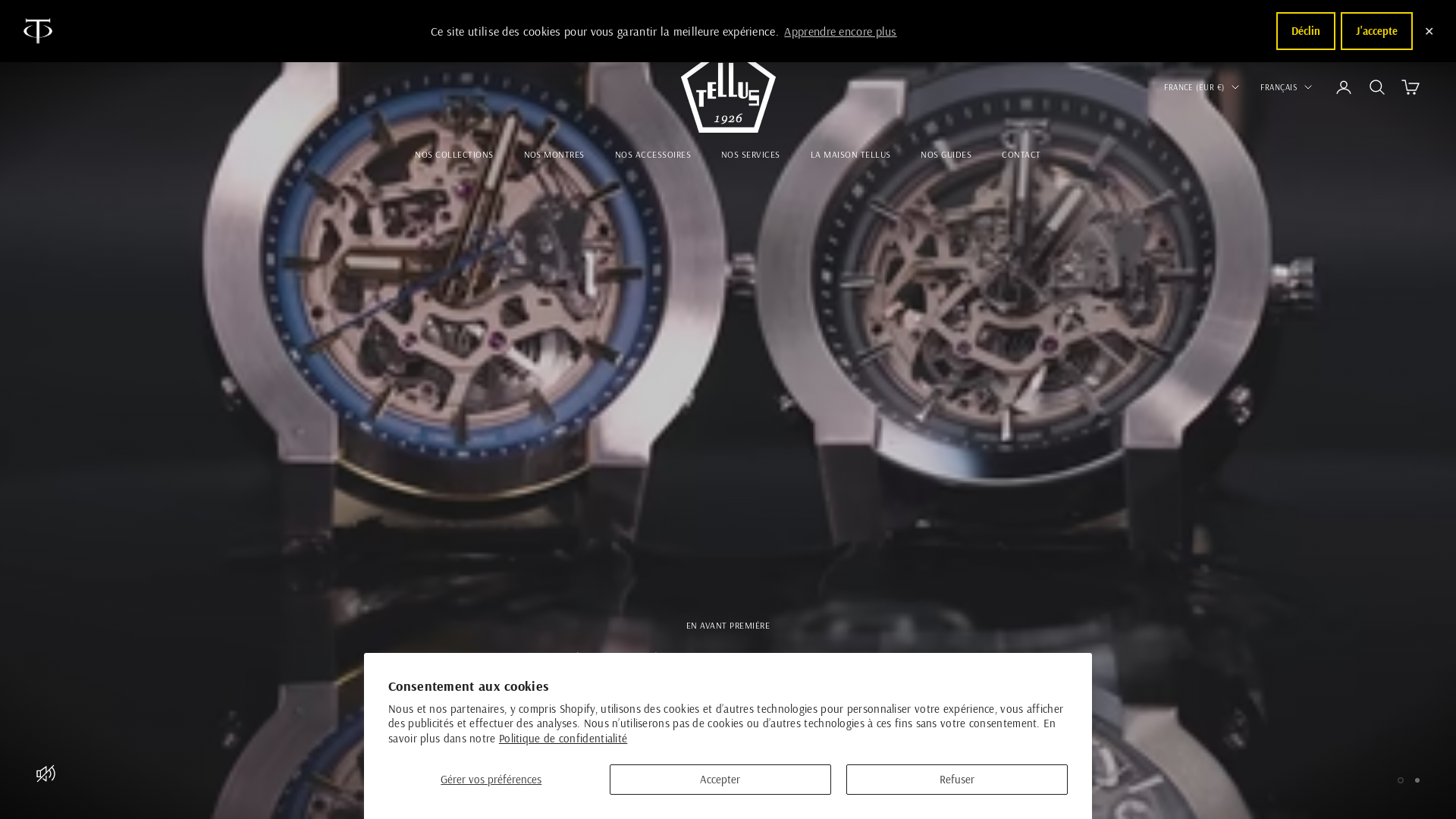 Capture d'écran de Tellus Watches