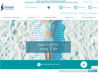 Thalado Le Comptoir des Algues
Soins Thalasso, enveloppements à base d'algues & Cosmétiques Marines

Compléments Alimentaires à base de Micro algues et de Macro algues