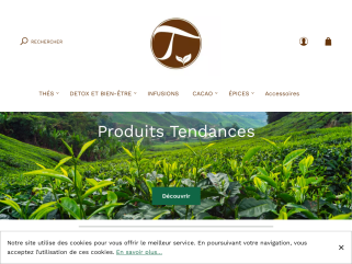 Thécho est une boutique spécialisée dans la vente de Thé premium de la marque "Alveus".
