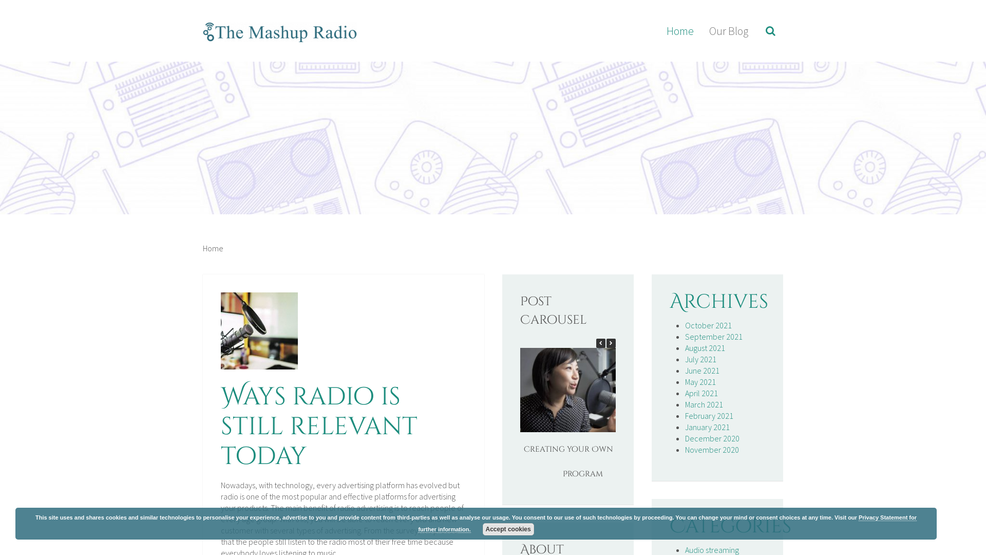 Capture d'écran de The Mashup Radio