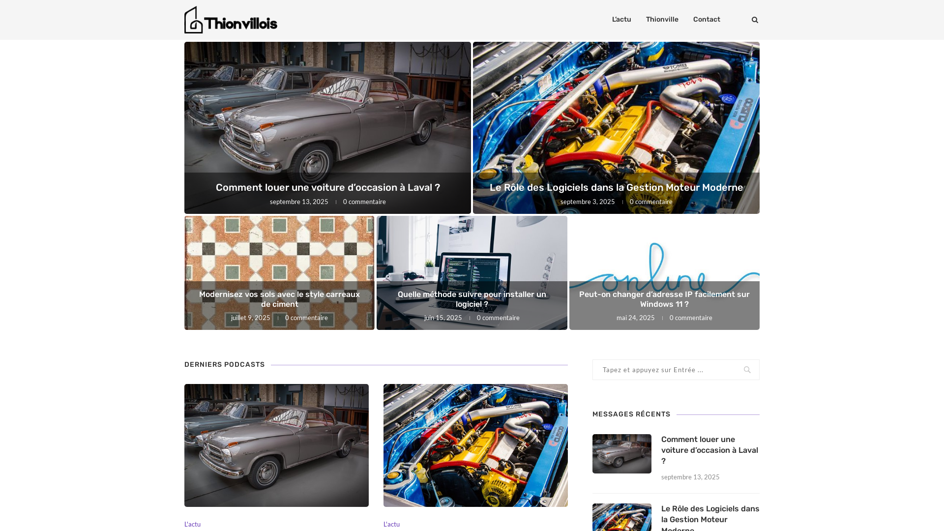 Capture d'écran de Tout sur Thionville : sortir, agenda, politique, emplois...