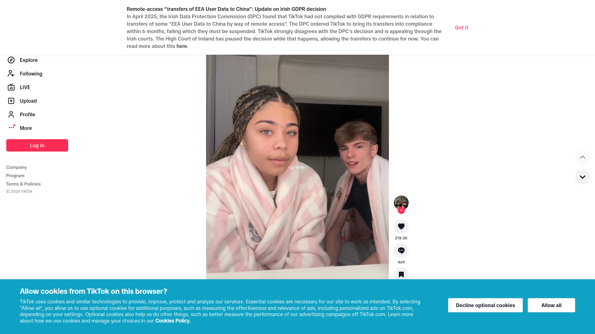 Capture d'écran de Tiktok auto-école