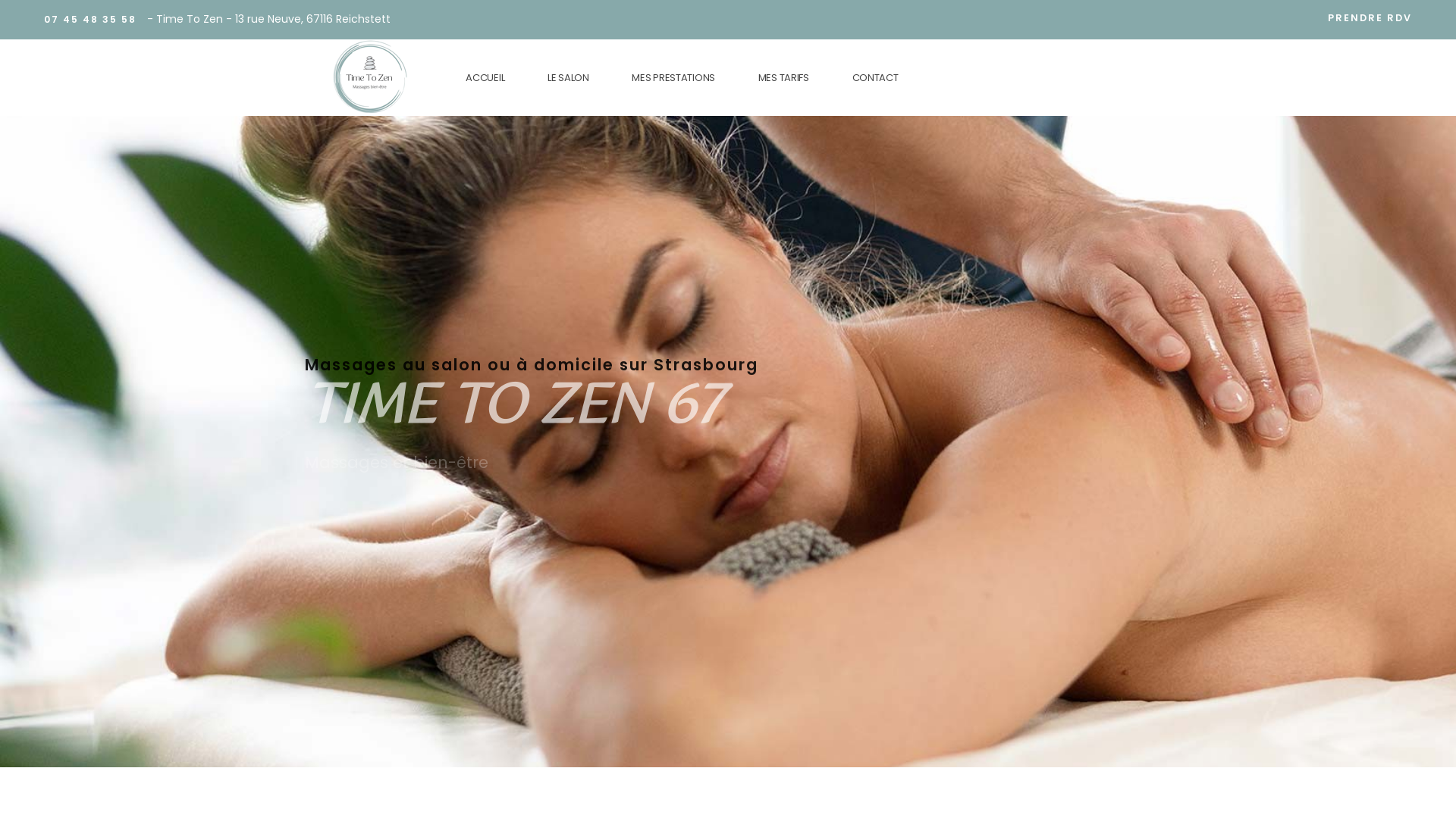 Capture d'écran de Massages bien-être au salon ou à domicile.