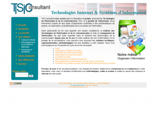 TISI Consultant - Technologies Internet et Systèmes d''Information - Cabinet d''étude et d'ingénierie informatique - 33 Cenon - France