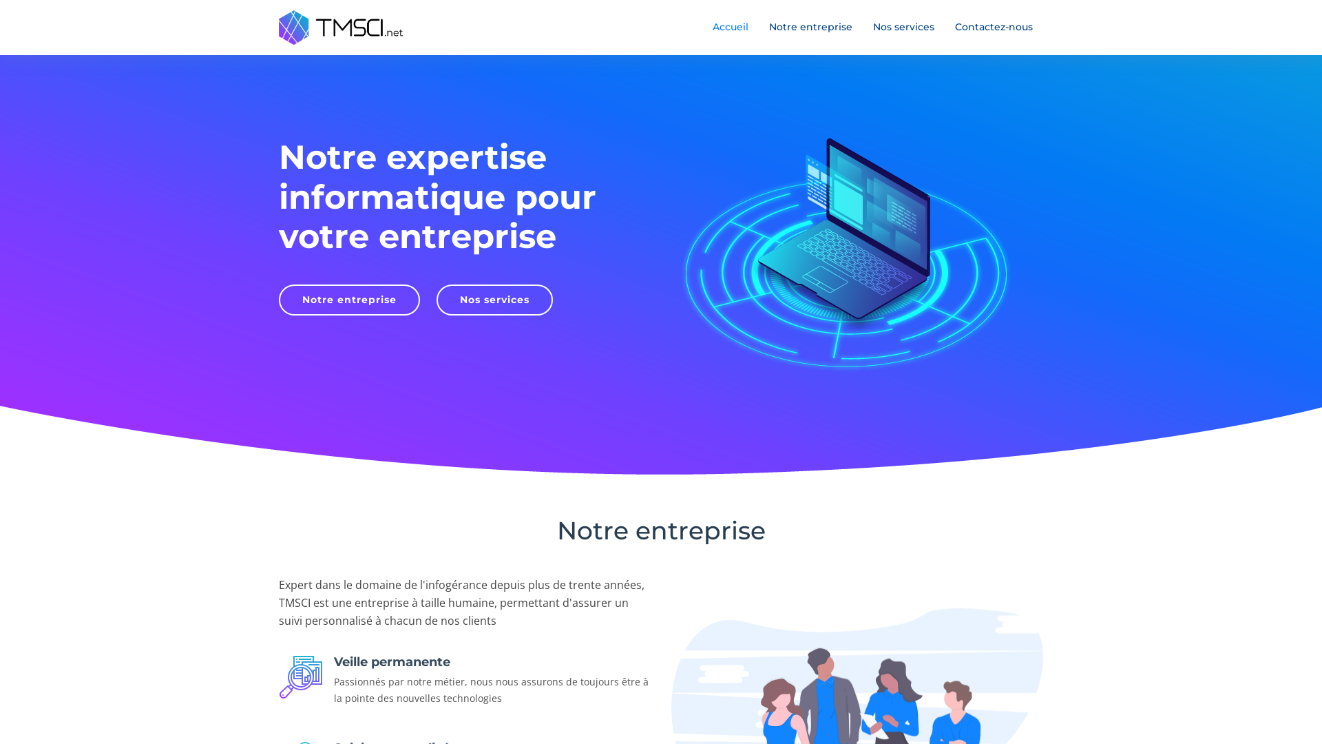 Capture d'écran de TMSCI