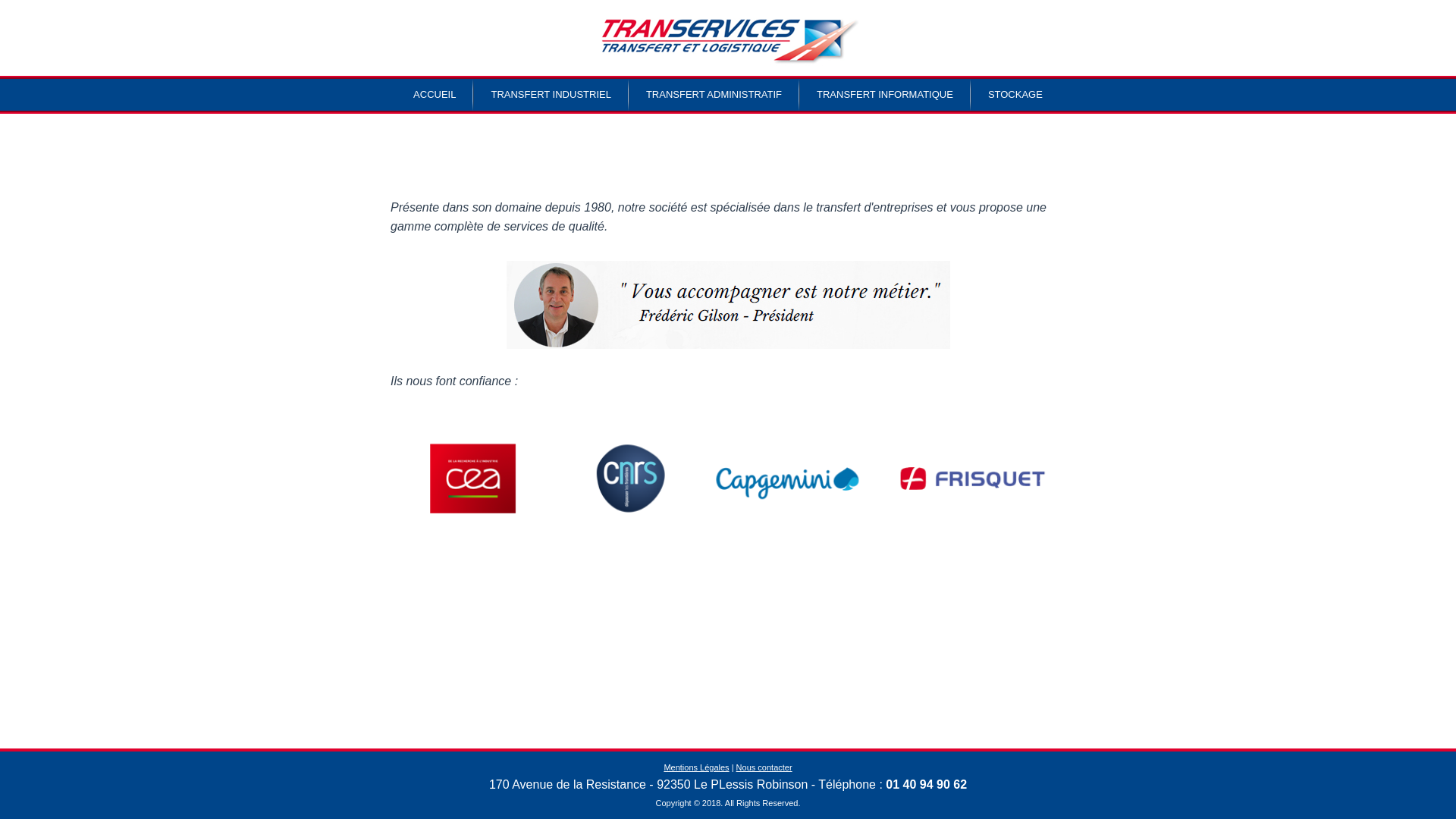 Capture d'écran de Transervices