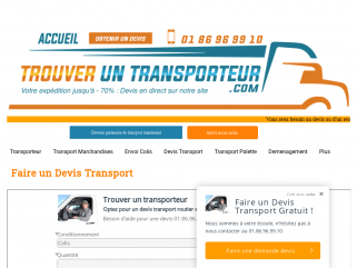 Transporteur pas cher : Profitez des offres de transports moins chers pour l'envoi de colis et palettes avec nos transporteurs partenaires.  - Jusqu'à -70% de remise immédiate 