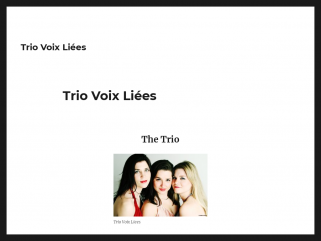 Trio voix liées - deux voix et piano