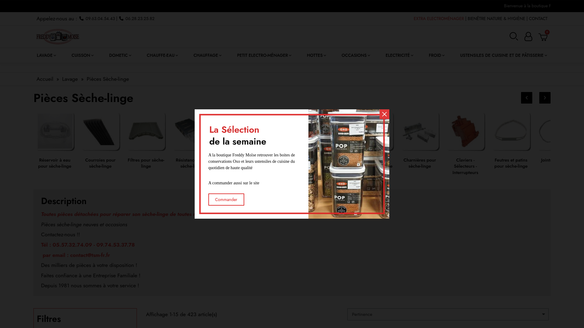 TSM Feddy Moise Pièces détachées et accessoires petit et gros électroménager, Pièces Dometic et Pièces chauffe-eau , ustensiles de cuisine et pâtisserie .