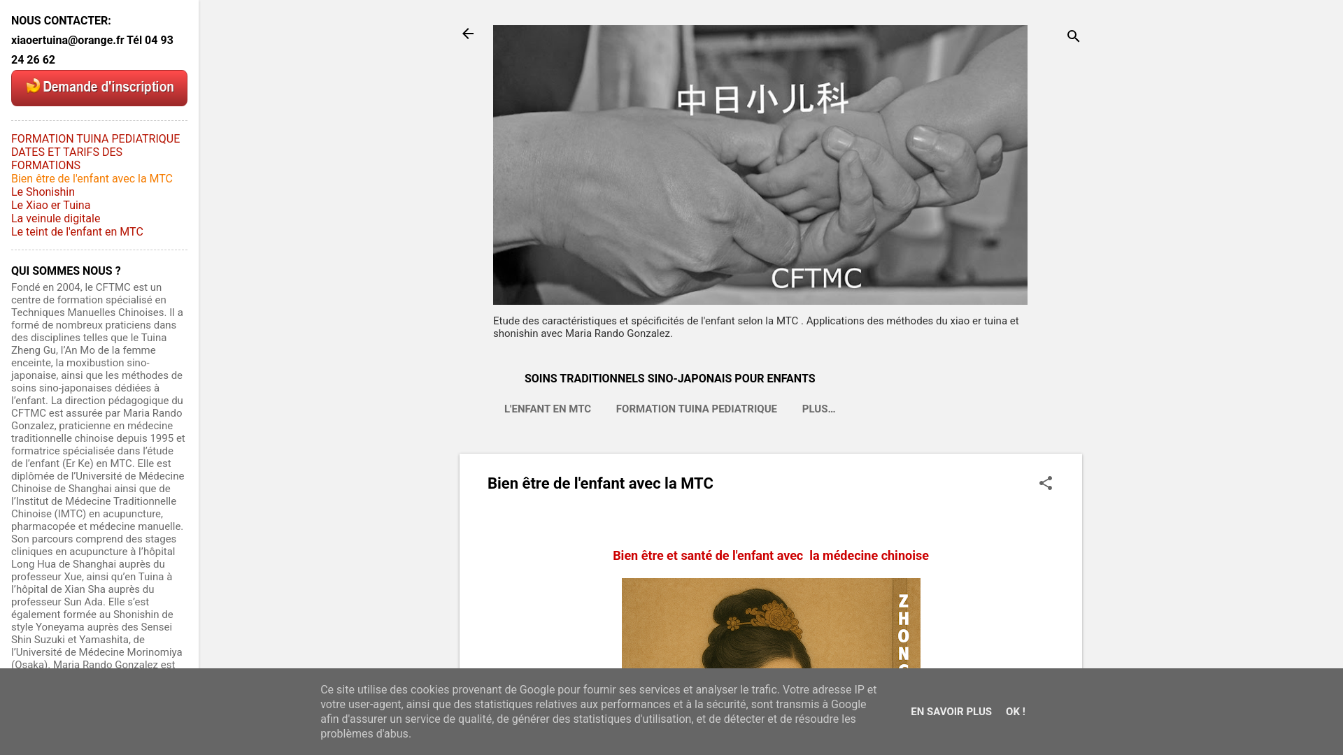 Bien être et santé de l'enfant en MTC