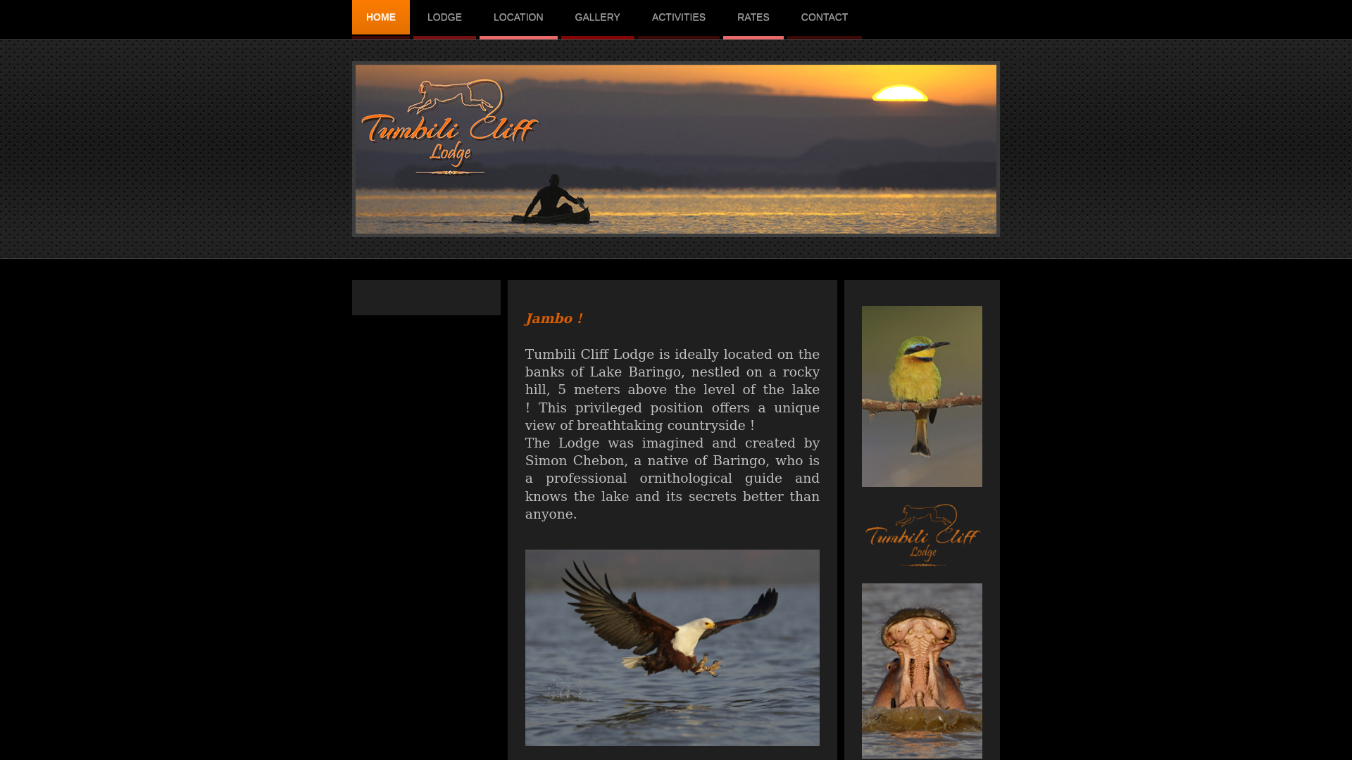 Capture d'écran de Tumbilicliff, Lodge, accomodation Lake Baringo, Kenya