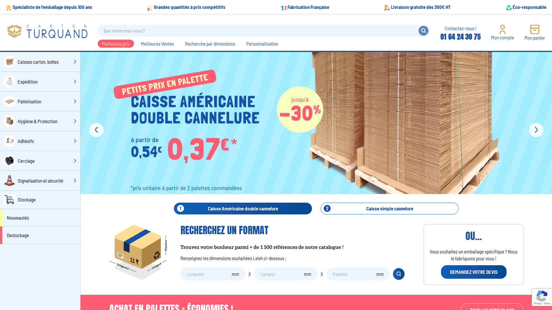 Capture d'écran de Cartonnages Turquand