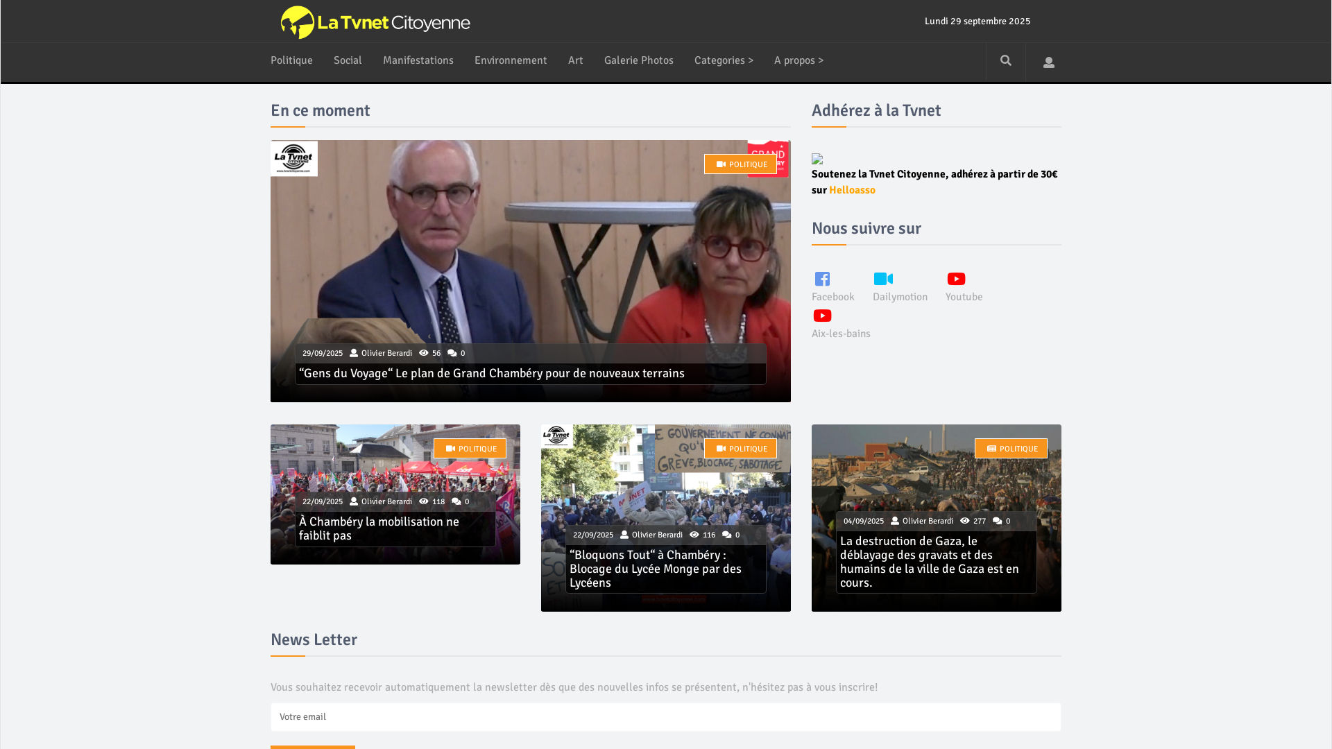 Capture d'écran de La Tvnet Citoyenne