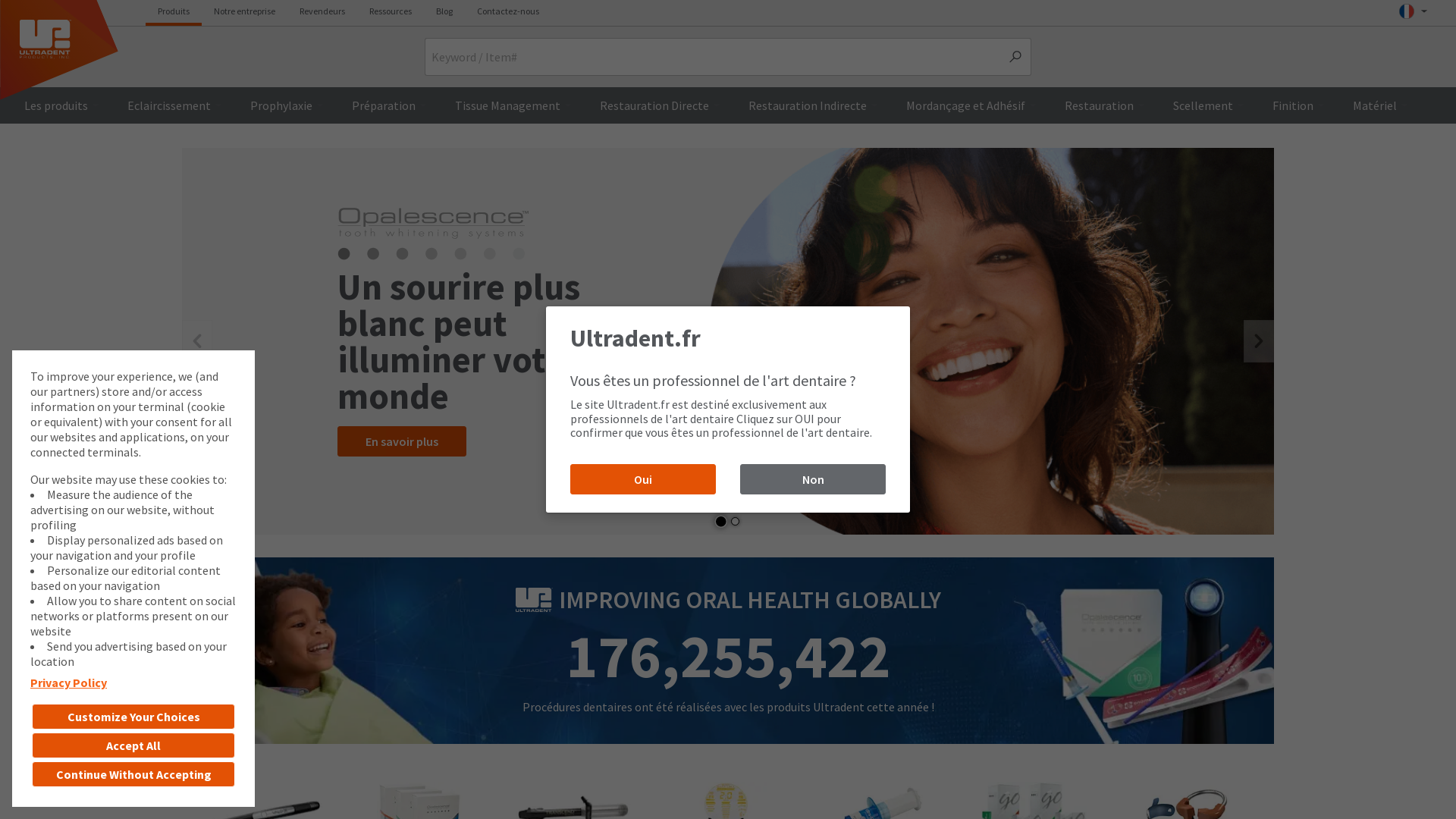 Capture d'écran de Ultradent France