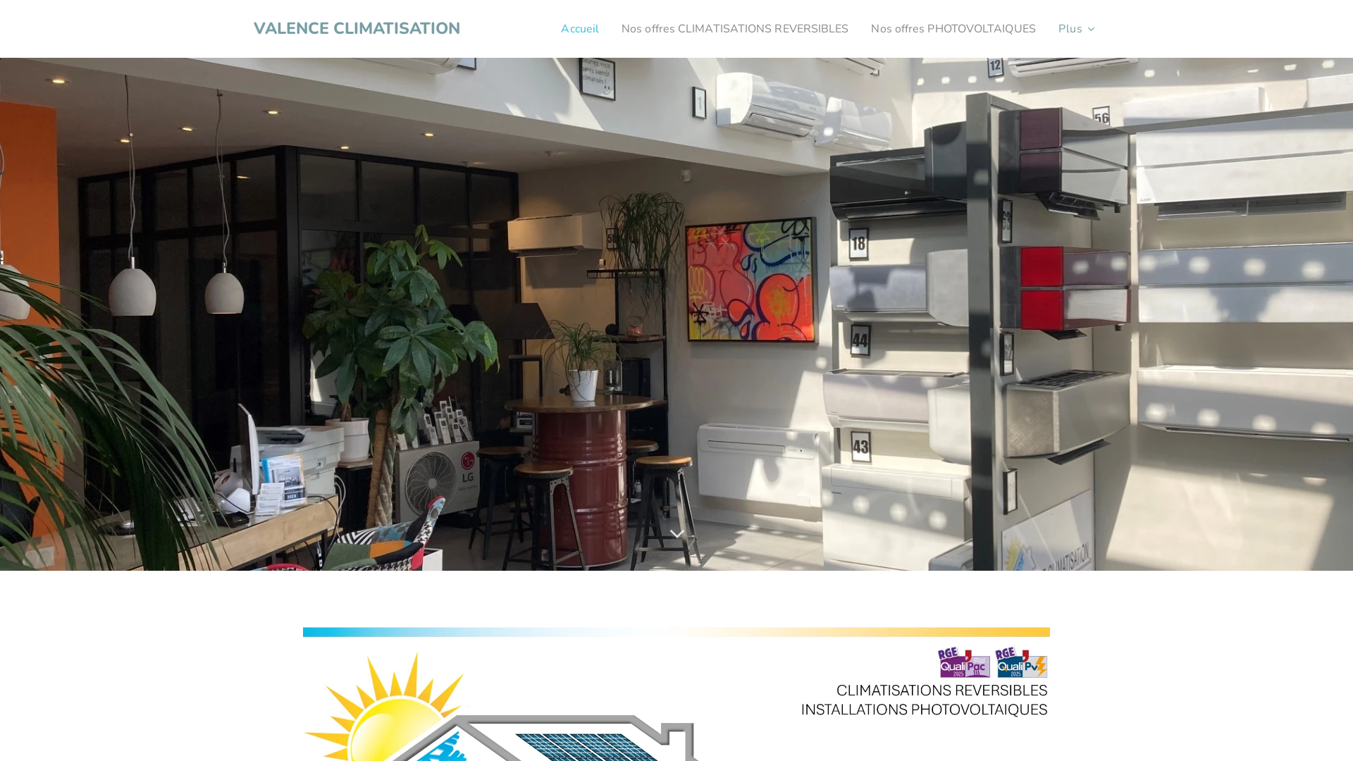 Capture d'écran de Valence climatisation