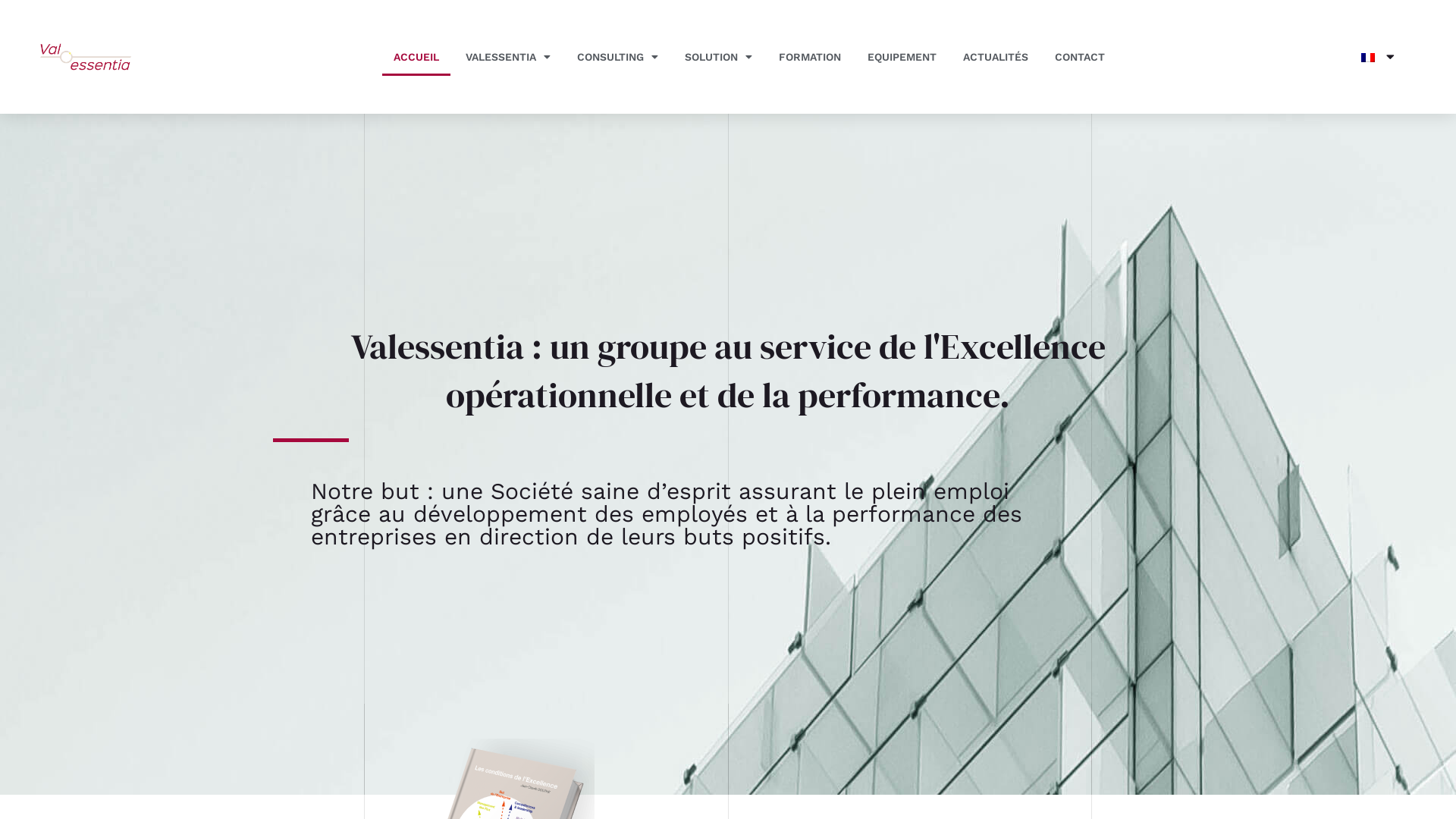 Capture d'écran de Valessentia Corporate