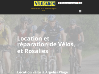  Vélocation Argeles, Location vélos,  vtt, vtt électrique,  Rosalies à  Argeles sur Mer